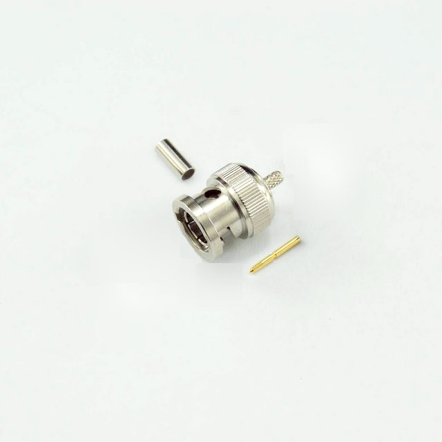 BNC插头直形压接连接器，用于RG179电缆75欧姆7BNM11S-A01-009