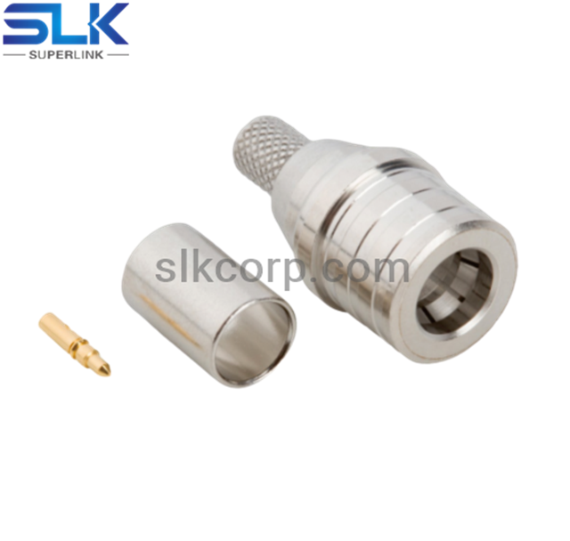 KSA插头直形压接连接器用于LMR195电缆50欧姆5QAM11S-A45