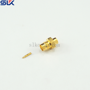 SMA插孔直形焊连接器，用于RG402 / U电缆50欧姆5MAF15S-S02-017