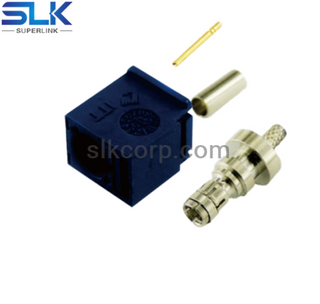 SMB插头直形压接连接器用于RG-174电缆50欧姆5FKM11S-A02-004